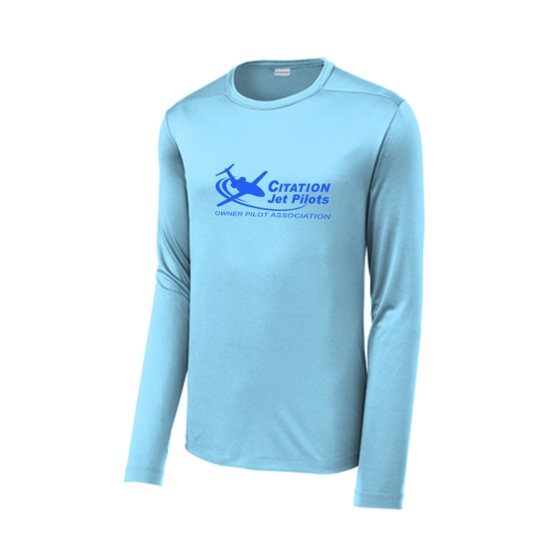 Men's Citation Jet Pilots Long Sleeve SPF Shirt - Light Blue