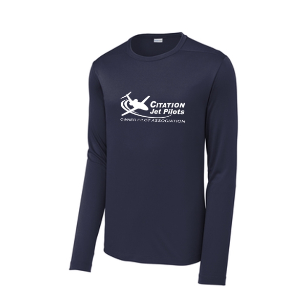 Men's Citation Jet Pilots Long Sleeve SPF Shirt - True Navy
