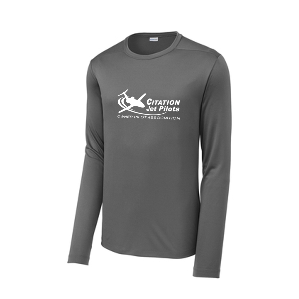 Men's Citation Jet Pilots Long Sleeve SPF Shirt - Smoke Gray