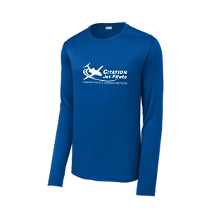 Men's Citation Jet Pilots Long Sleeve SPF Shirt - True Royal