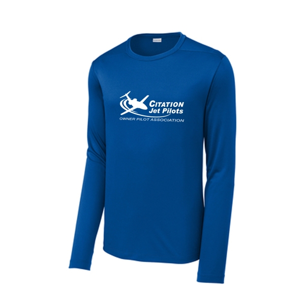 Men's Citation Jet Pilots Long Sleeve SPF Shirt - True Royal