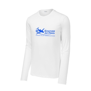 Men's Citation Jet Pilots Long Sleeve SPF Shirt - White