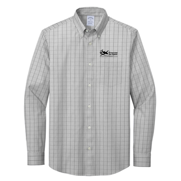CItation Jet Pilots First Class Button Down - Shadow Gray