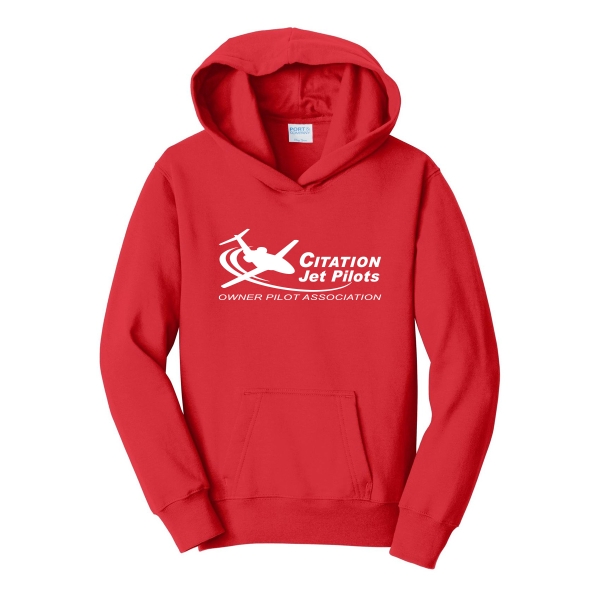 Youth Citation Jet PIlots Hoodie - Bright Red