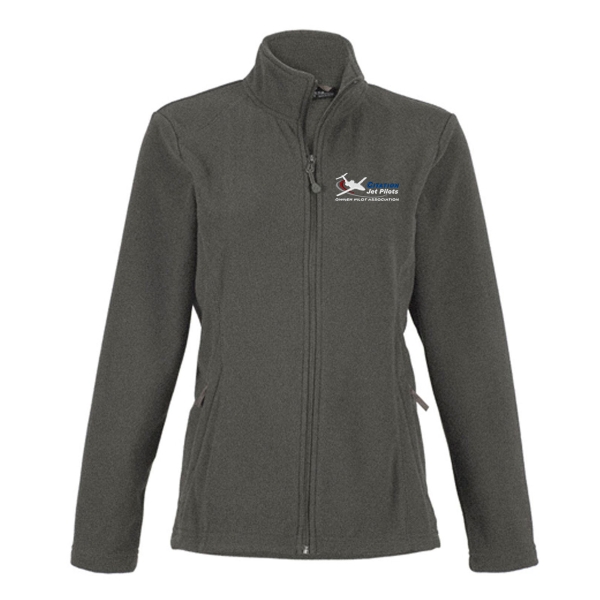 Citation Jet Pilots Women's Base Fleece Jacket - Heather Gray