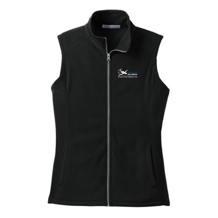 Citation Jet Pilots Flightline Fleece Vest - Black