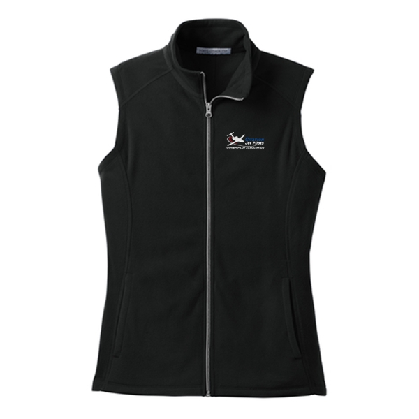 Citation Jet Pilots Flightline Fleece Vest - Black