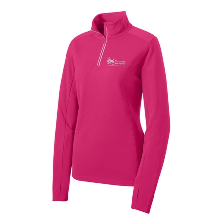 Citation Jet Pilots Women's Approach Quarter Zip - Pink