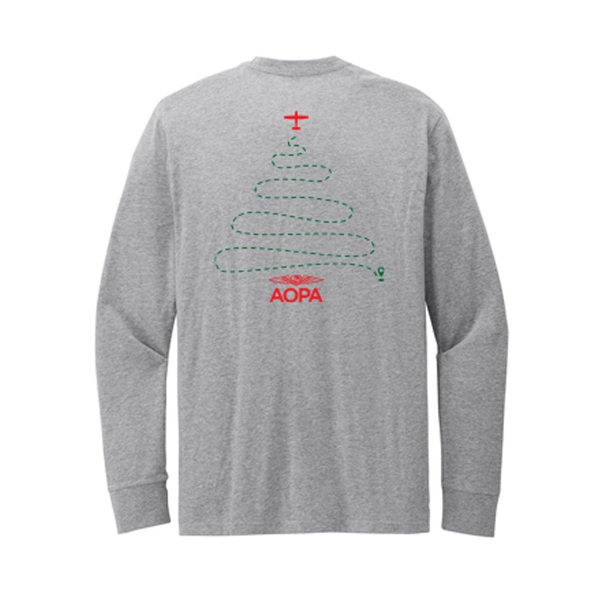 AOPA '24 Holiday Long Sleeve Tshirt - Heahter Gray