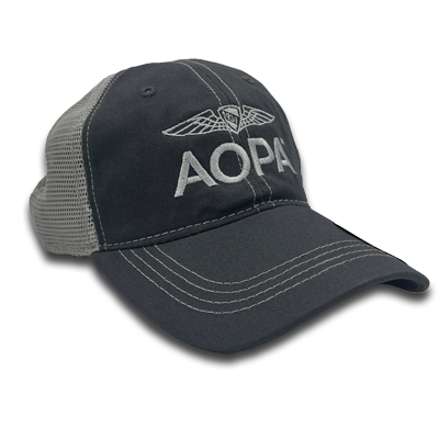 AOPA Grey Trucker Hat