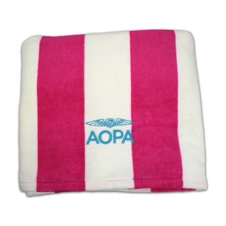 AOPA Beach Towel - Tropical Pink