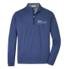 CJP Peter Millar Melange Quarter Zip - Navy
