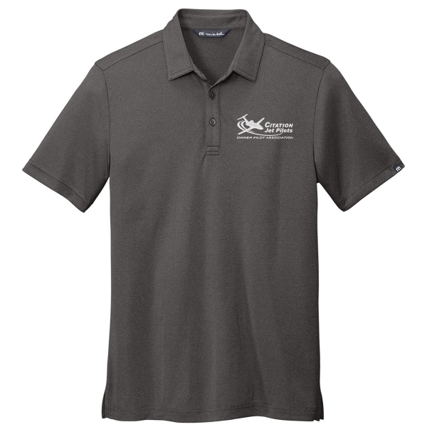 CJP TravisMathew Coto Performance Polo - Quiet Shade Grey
