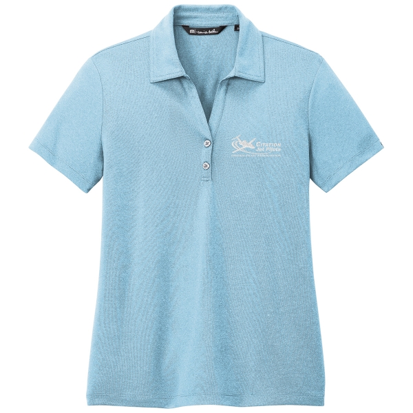 CJP Travis Mathew Women's Coto Performance Polo - Brilliant Blue Heather