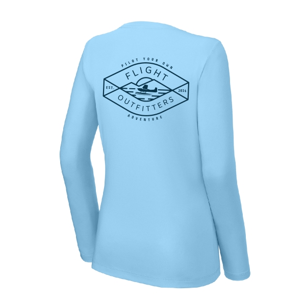 Women's Peak Adventure SPF Long Sleeve Shirt - Light Blue